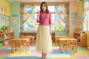 fc2-ppv 4922865 【期間限定！5天92％OFF】幼稚園的人妻保育員，笑容可愛的黑髮長髮老師有時會被學生的大雞巴搞到