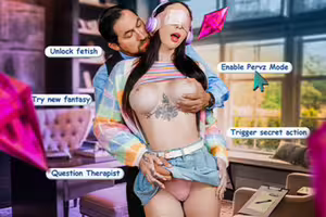 Indica Marie – “Fucking IRL?!” Shy E-Girl Squirts All Over Her Pervy Therapist’s Cock